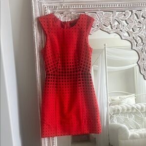 J. Crew Red and Black Polka Dot Dress, 00